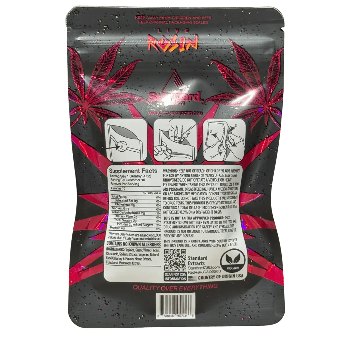 THCA Watermelon Live Rosin Gummies (BEST SELLER) - Image 3