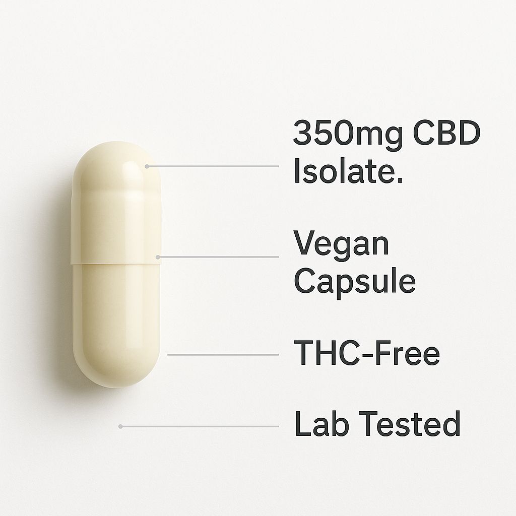 Ultra-Potent 350mg CBD Capsules – 10,500mg Total CBD - Image 2